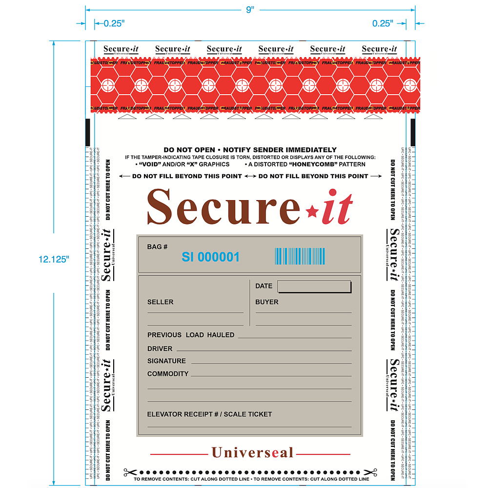 Re-usable & Tamper-evident Secure Cash Bags. Universeal UK